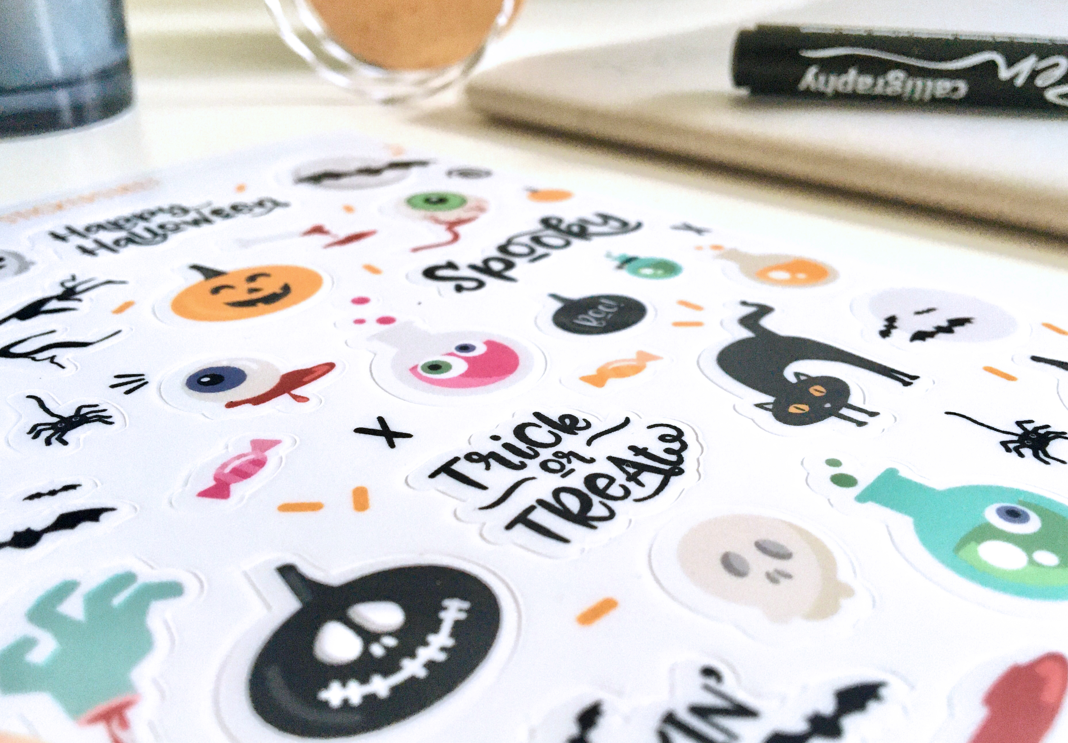 Halloween sticker set