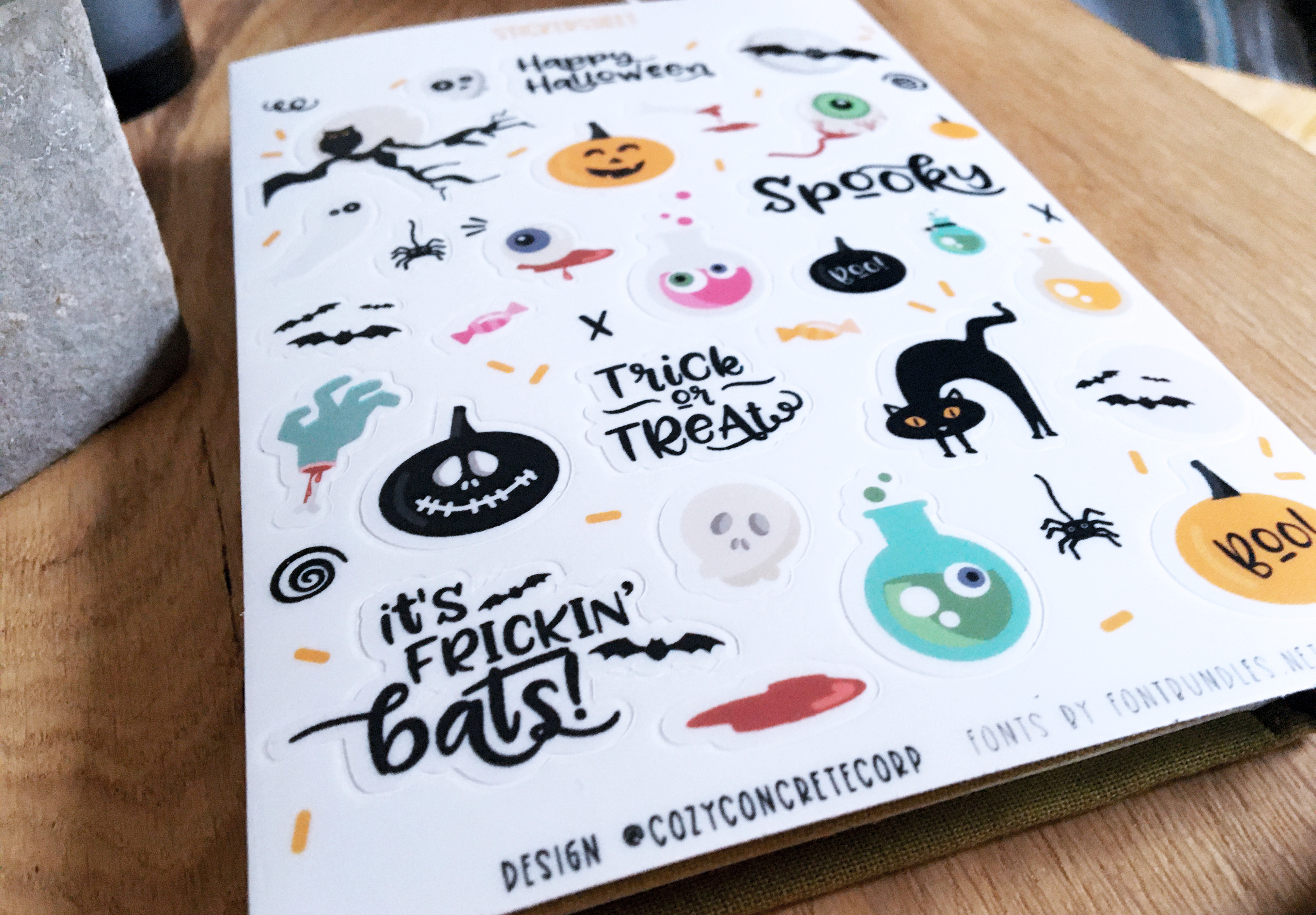 Halloween sticker set